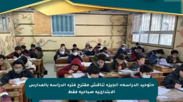 «توحيد الدراسة» الجيزة تناقش مقترح فترة الدراسة بالمدارس الابتدائية صباحية فقط